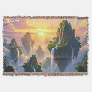 Fantasy Niedlich Sunset Islands Wasserfälle Decke