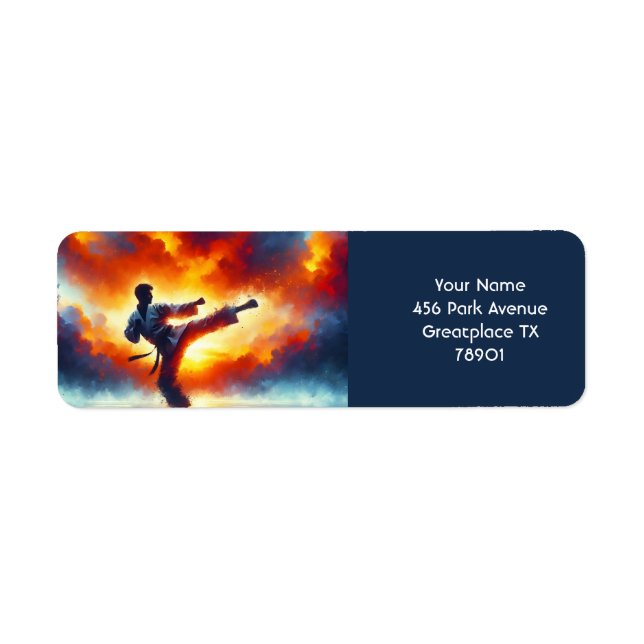 Fantasy Niedlich Sunset Karate Fighter (Vorne)