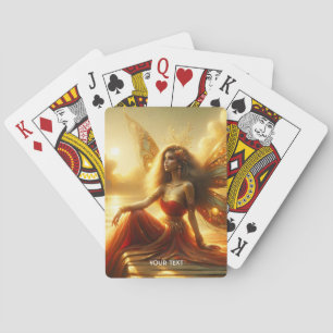Fantasy Niedlich Sunset Red Dress Spielkarten