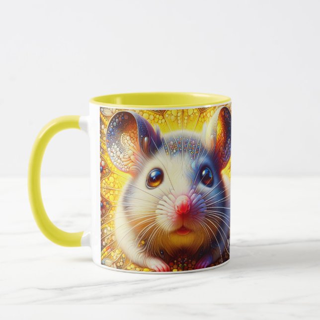 Fantasy Niedlich Sweet Surreal Mice Tasse (Links)