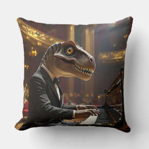 Fantasy Niedlich T-rex Klavier spielen Kissen