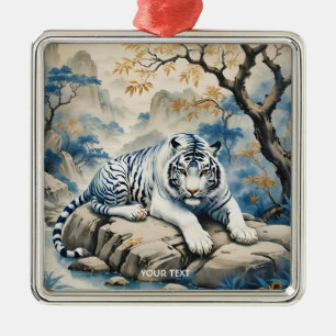 Fantasy Niedlich Tiger Chinesischer Stil Ornament Aus Metall