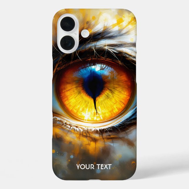 Fantasy Niedlich Tiger Orange Eye Case-Mate iPhone Hülle (Rückseite)