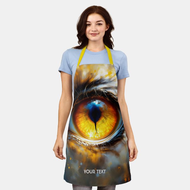 Fantasy Niedlich Tiger Orange Eye Schürze (Getragen)