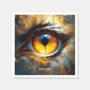 Fantasy Niedlich Tiger Orange Eye Serviette