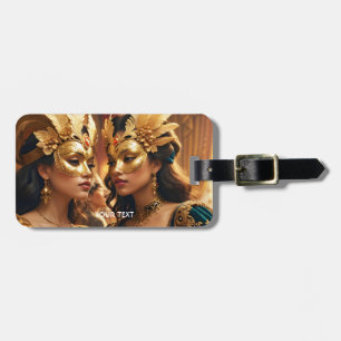Fantasy Niedlich Two Mask Ladys Gepäckanhänger