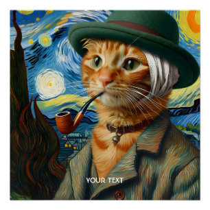 Fantasy Niedlich Van Gogh Hat Poster