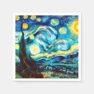 Fantasy Niedlich Van Gogh Inspiriert Serviette