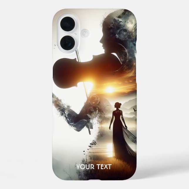Fantasy Niedlich Violin Girl Case-Mate iPhone Hülle (Rückseite)