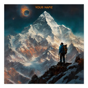 Fantasy Niedlich Viviale Blume Everest Alpinist Poster