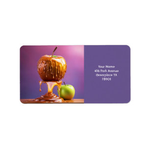 Fantasy Niedlich Vivid Apple Caramel Syrup Adressaufkleber