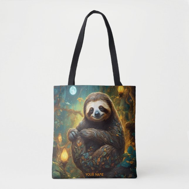 Fantasy Niedlich Vivid Blume Majestic Sloth (Vorderseite)