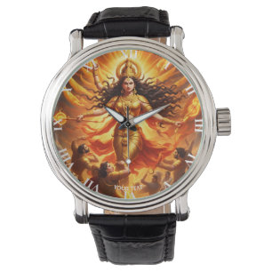 Fantasy Niedlich Vivid Goddess Durga Battle Armbanduhr
