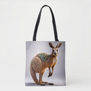 Fantasy Niedlich Vivid Kangaroo Portrait Blume