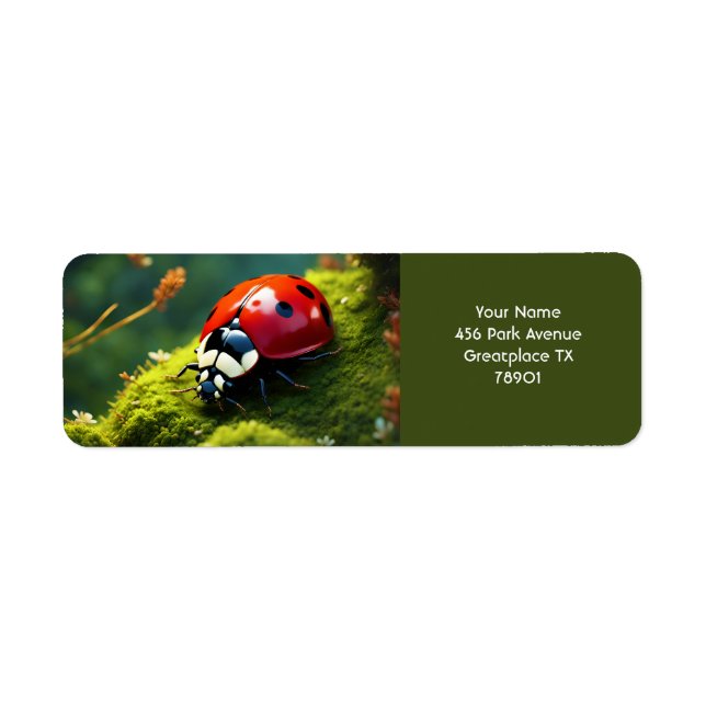 Fantasy Niedlich Vivid Ladybug Moss Summer (Vorne)