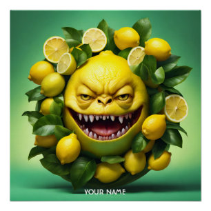 Fantasy Niedlich Vivid Lemon Gewitchte Kreatur Poster