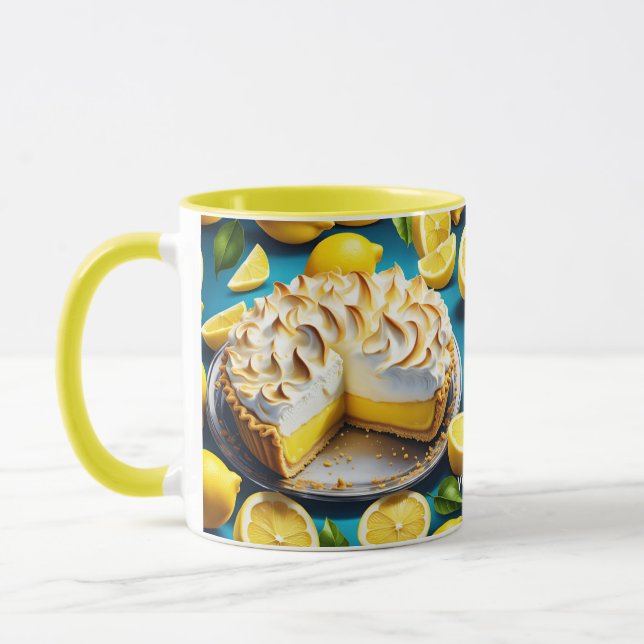 Fantasy Niedlich Vivid Lemon Meringue Pie Tasse (Links)