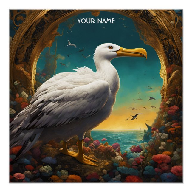 Fantasy Niedlich Vivid Majestic Great Albatross Poster (Vorderseite)