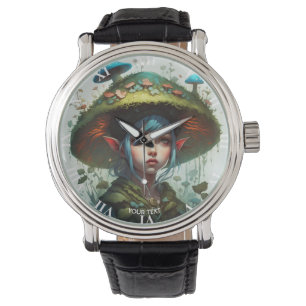 Fantasy Niedlich Vivid Mushroom Forest Girl Armbanduhr