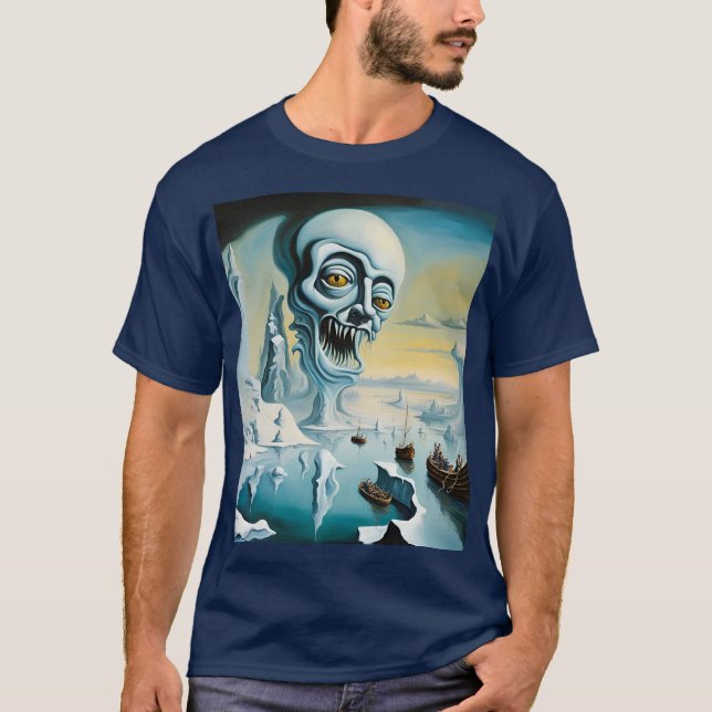 Fantasy Niedlich Vivien Surrealismus Ice Sea T-Shirt (Vorderseite)