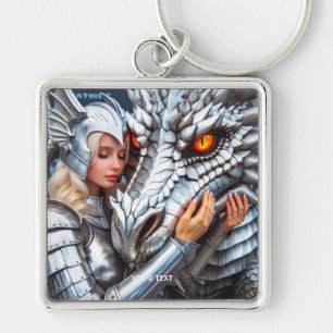 Fantasy Niedlich Warriordrache Schlüsselanhänger