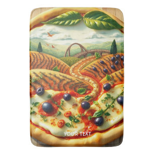 Fantasy Niedlich Whimsical Italienische Landschaft Badematte