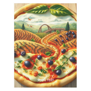 Fantasy Niedlich Whimsical Italienische Landschaft Tischdecke