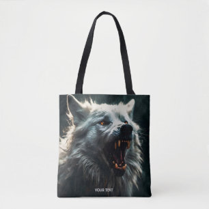 Fantasy Niedlich White Angry Wolf