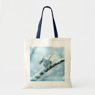 Fantasy Niedlich White Baby Dragon Tragetasche