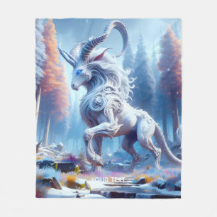 Fantasy Niedlich White Chimera Winter Fleecedecke