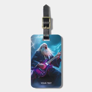 Fantasy Niedlich Wizard Gitarre spielen Gepäckanhänger