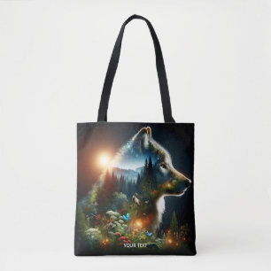 Fantasy Niedlich Wolf Doppelausstellung