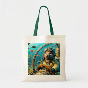 Fantasy Niedlich Wombat Pilot unter Wasser Tragetasche