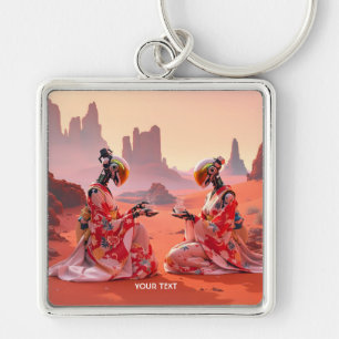 Fantasy Niedlich Wüste Mars Tee Schlüsselanhänger