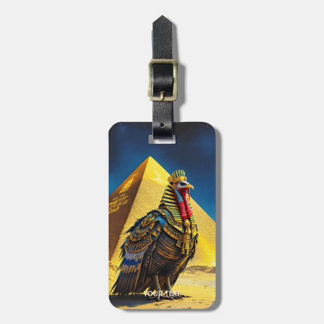Fantasy Niedlich Wüste Pharaoh Türkei Gepäckanhänger (Vorderseite vertikal)