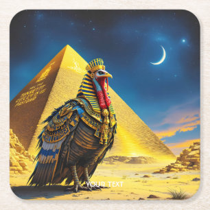 Fantasy Niedlich Wüste Pharaoh Türkei Rechteckiger Pappuntersetzer