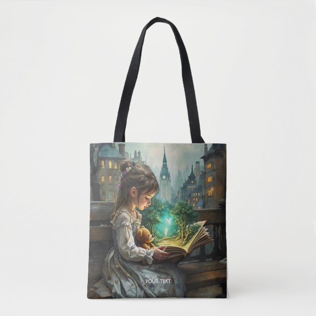 Fantasy Niedlich Young Girl Reading (Vorderseite)