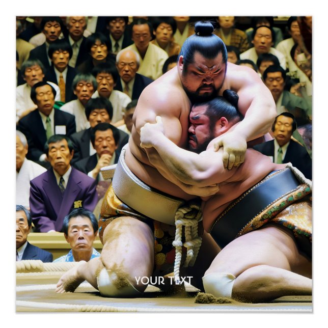 Fantasy Niedlich zwei Sumo Wrestlers Poster (Vorderseite)
