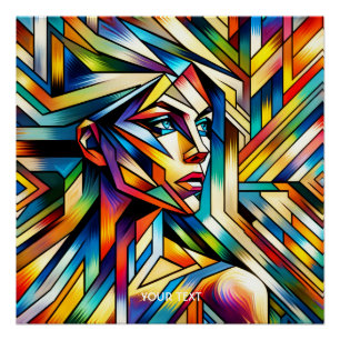Fantasy Niedliche Abstrakte Surreal Girl Poster