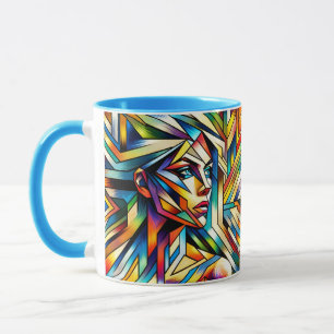 Fantasy Niedliche Abstrakte Surreal Girl Tasse