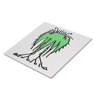 Fantasy-niedliche Alien zeichne Fliese