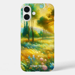 Fantasy Niedliche Bäume Abstrakte Landschaft iPhone 16 Plus Hülle