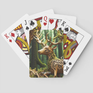 Fantasy Niedliche Holzschnitzerei Spielkarten