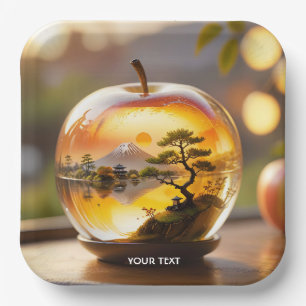 Fantasy Niedliche japanische Apple View Pappteller