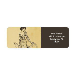 Fantasy Niedliche Lady Pencil Zeichnend