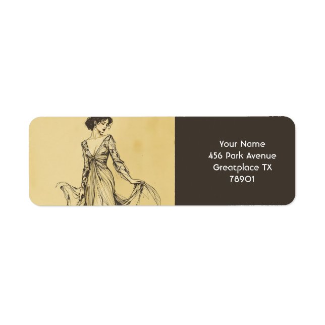Fantasy Niedliche Lady Pencil Zeichnend (Vorne)