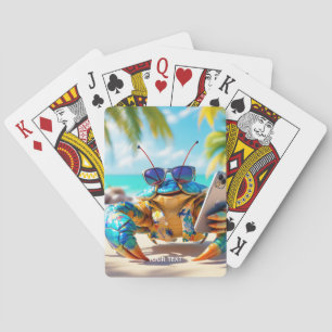 Fantasy Niedliche Muschel Crab Beach Spielkarten