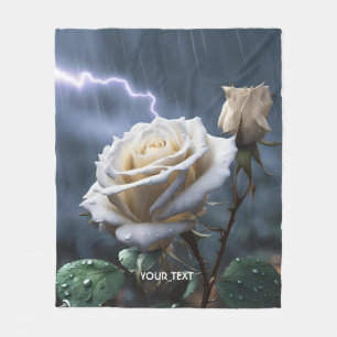 Fantasy Niedliche Rose Rain Lighting Fleecedecke