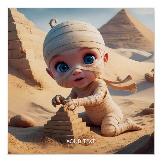 Fantasy Niedliches Kleinkind Ancient Ägypten Poster (Vorderseite)