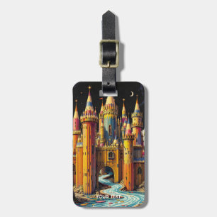 Fantasy Niedliches Schloss von Cappella Santa Mari Gepäckanhänger